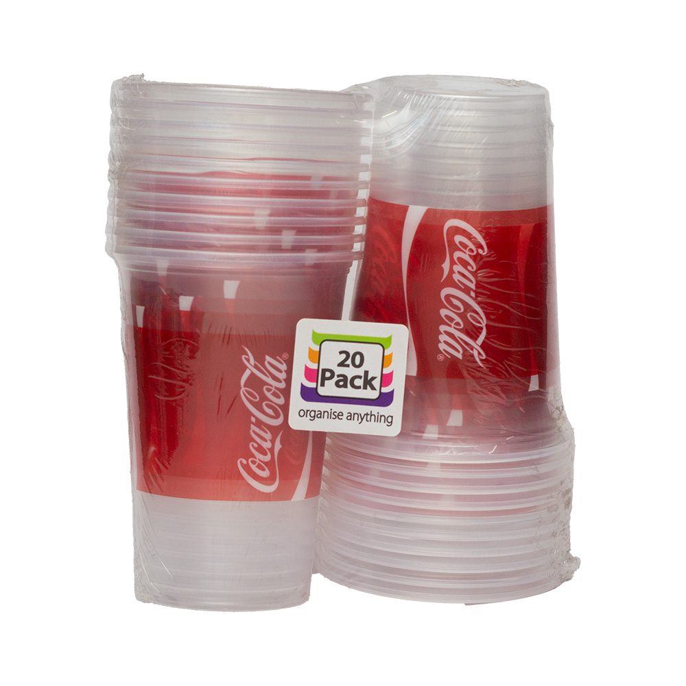 Cup Coke Plastic Pp 500ml 20pk – Crazy Plastics