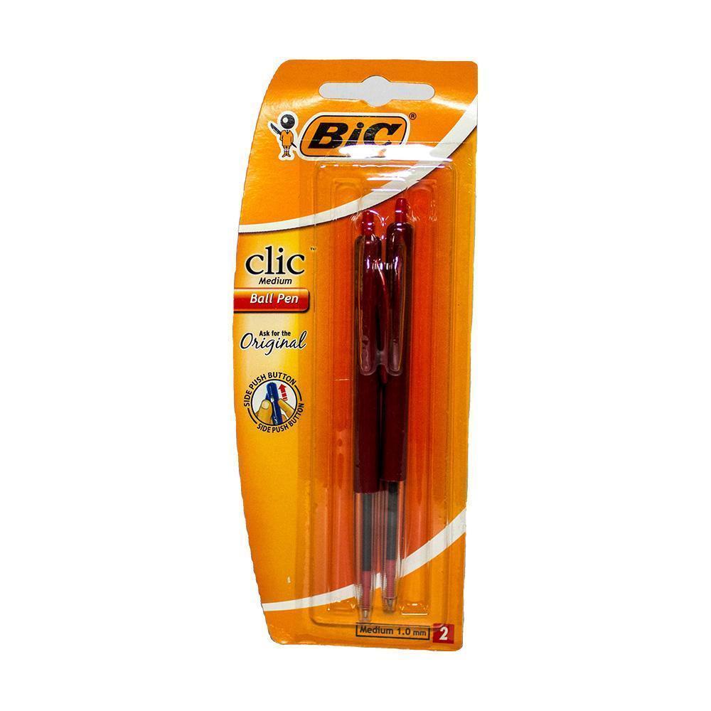 Pens Clic Medium Red 2pk – Crazy Plastics